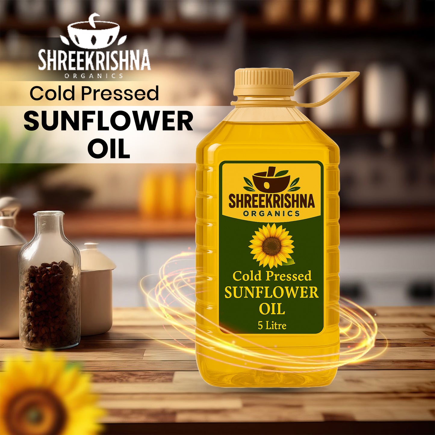 Cold Pressed Sunflower Oil (5 ltr.)