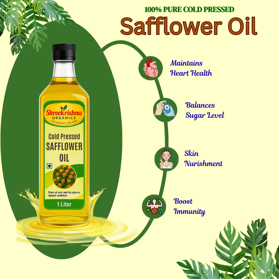 Cold Pressed Safflower Oil (1 ltr.)