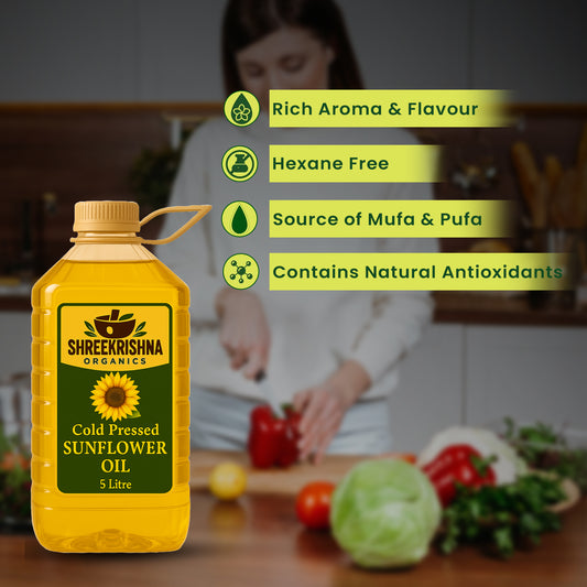 Cold Pressed Sunflower Oil (5 ltr.)