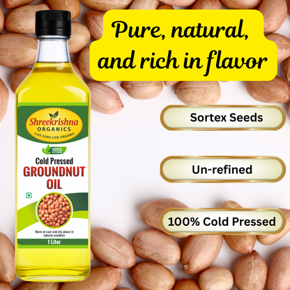 Cold Pressed Groundnut Oil (1 ltr.)