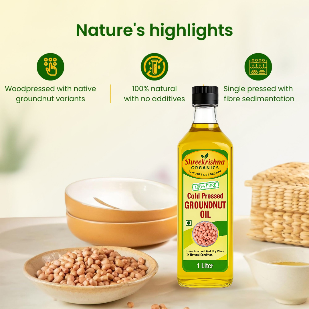 Cold Pressed Groundnut Oil (1 ltr.)