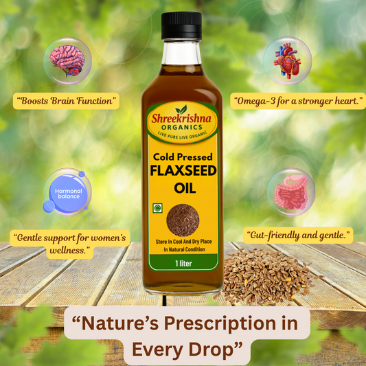 Cold Pressed Flaxseed Oil (1 ltr.)