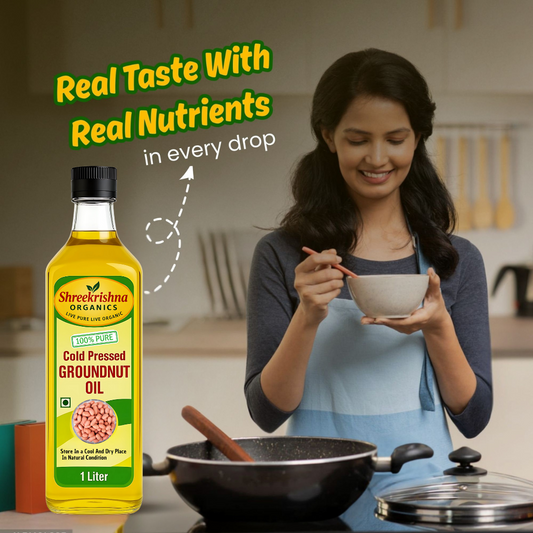 Cold Pressed Groundnut Oil (1 ltr.)