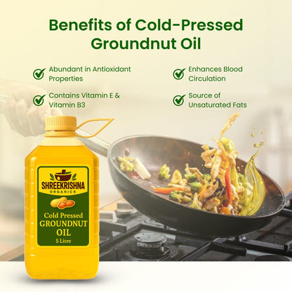 Cold Pressed Groundnut Oil (5 ltr.)