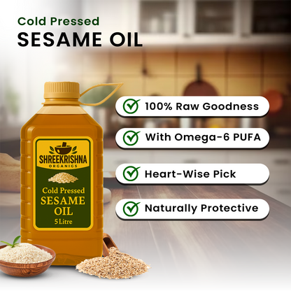 Cold Pressed Sesame Oil (5 ltr.)