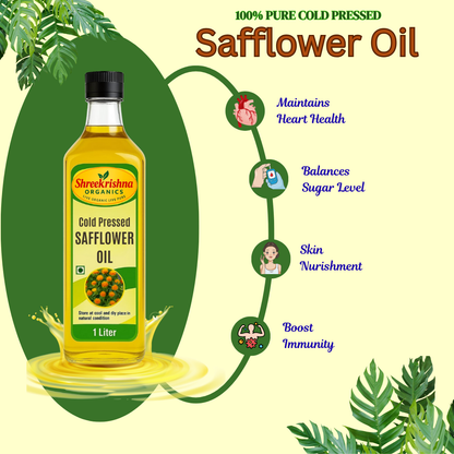 Cold Pressed Safflower Oil (1 ltr.)