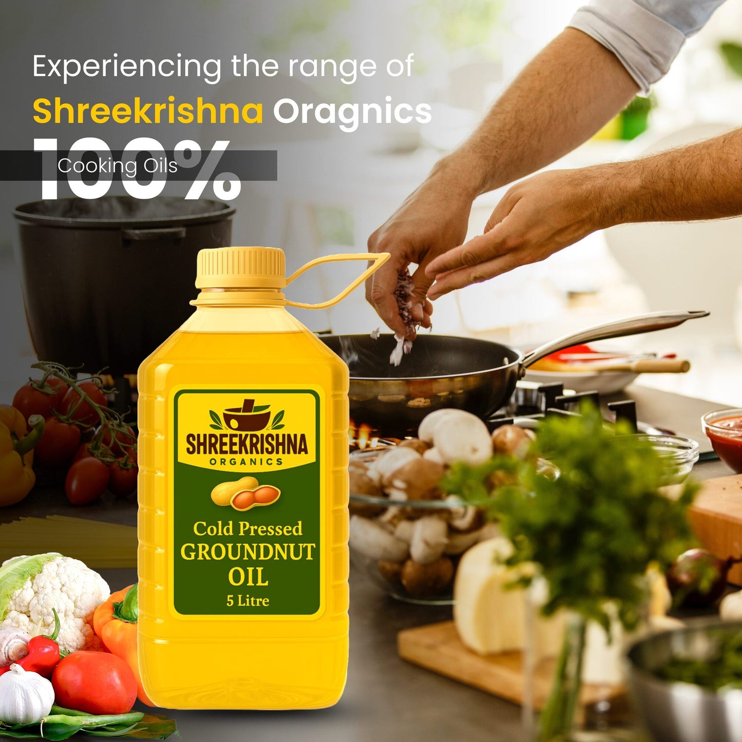 Cold Pressed Groundnut Oil (5 ltr.)