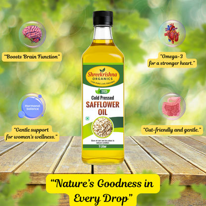 Cold Pressed Safflower Oil (1 ltr.)