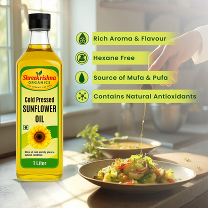 Cold Pressed Sunflower Oil (1 ltr.)