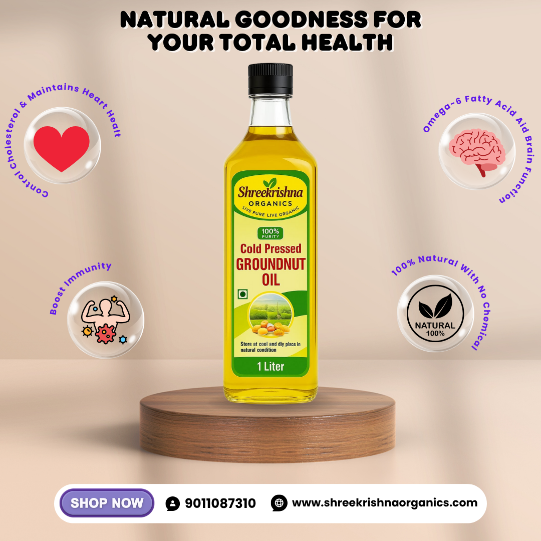 Cold Pressed Groundnut Oil (1 ltr.)