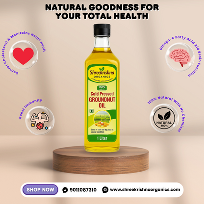 Cold Pressed Groundnut Oil (1 ltr.)