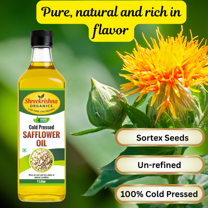 Cold Pressed Safflower Oil (1 ltr.)