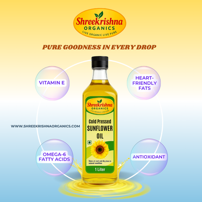 Cold Pressed Sunflower Oil (1 ltr.)