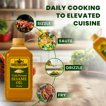 Cold Pressed Sesame Oil (5 ltr.)