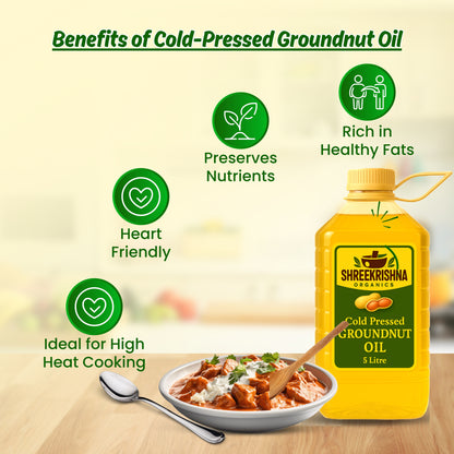 Cold Pressed Groundnut Oil (5 ltr.)