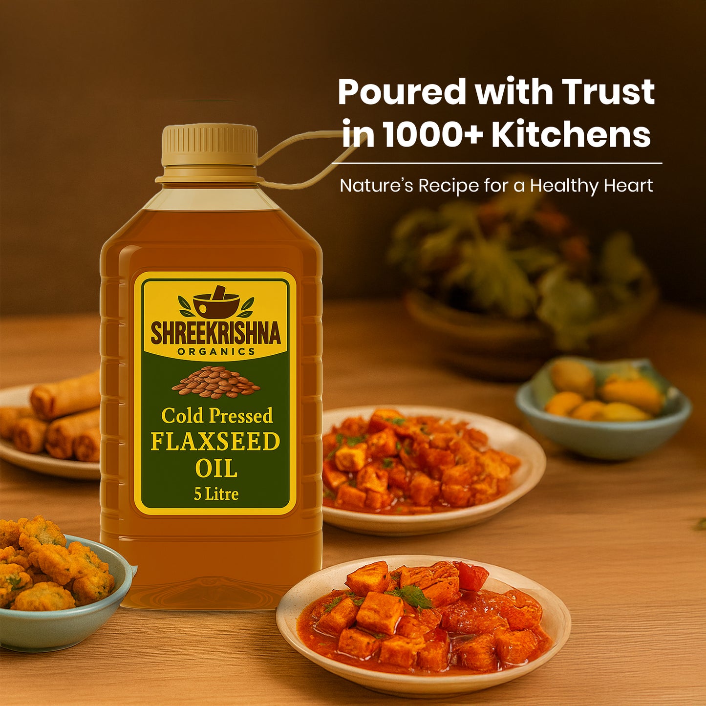 Cold Pressed Flaxseed Oil (5 ltr.)