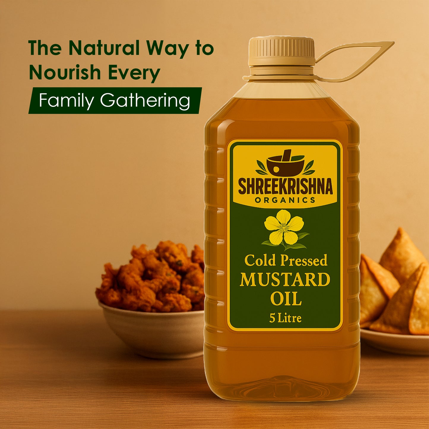 Cold Pressed Mustard Oil (5 ltr.)