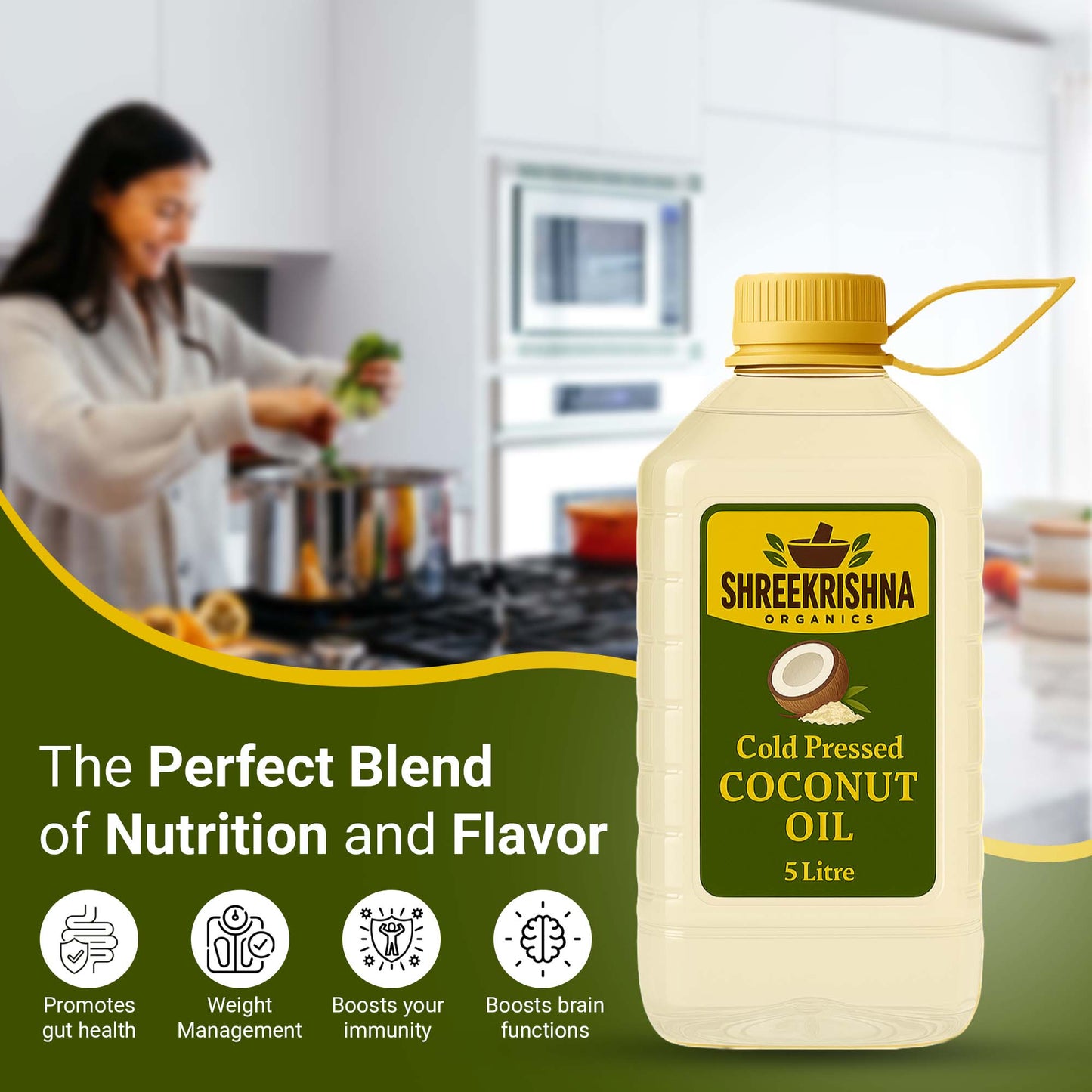 Cold Pressed Coconut Oil (5 ltr.)