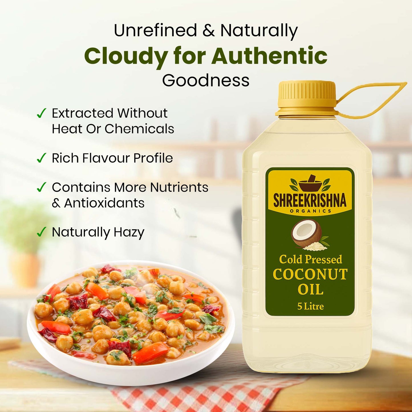 Cold Pressed Coconut Oil (5 ltr.)