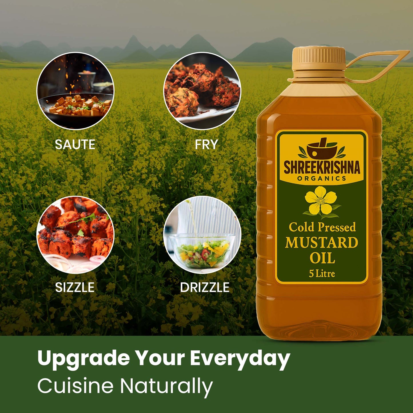 Cold Pressed Mustard Oil (5 ltr.)