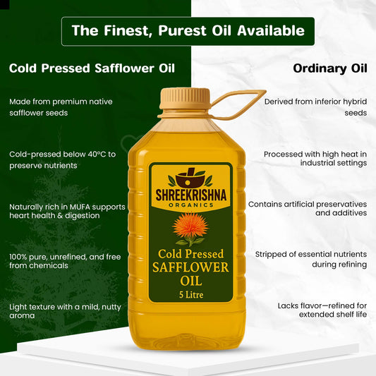 Cold Pressed Safflower Oil (5 ltr.)
