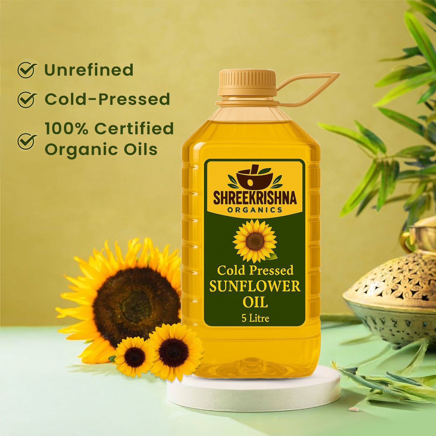 Cold Pressed Sunflower Oil (5 ltr.)